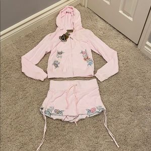Juicy Couture shorts track set